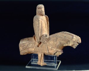 Knight on Horseback, Left Profile (bone) by French School